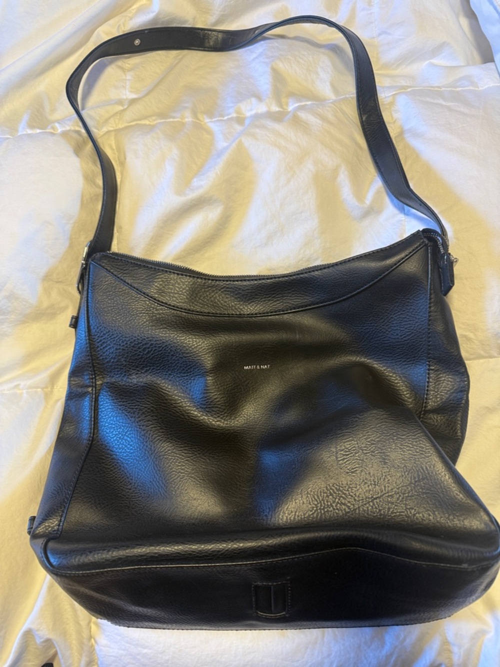 Matt & Nat Black Vegan Leather Shoulder Bag